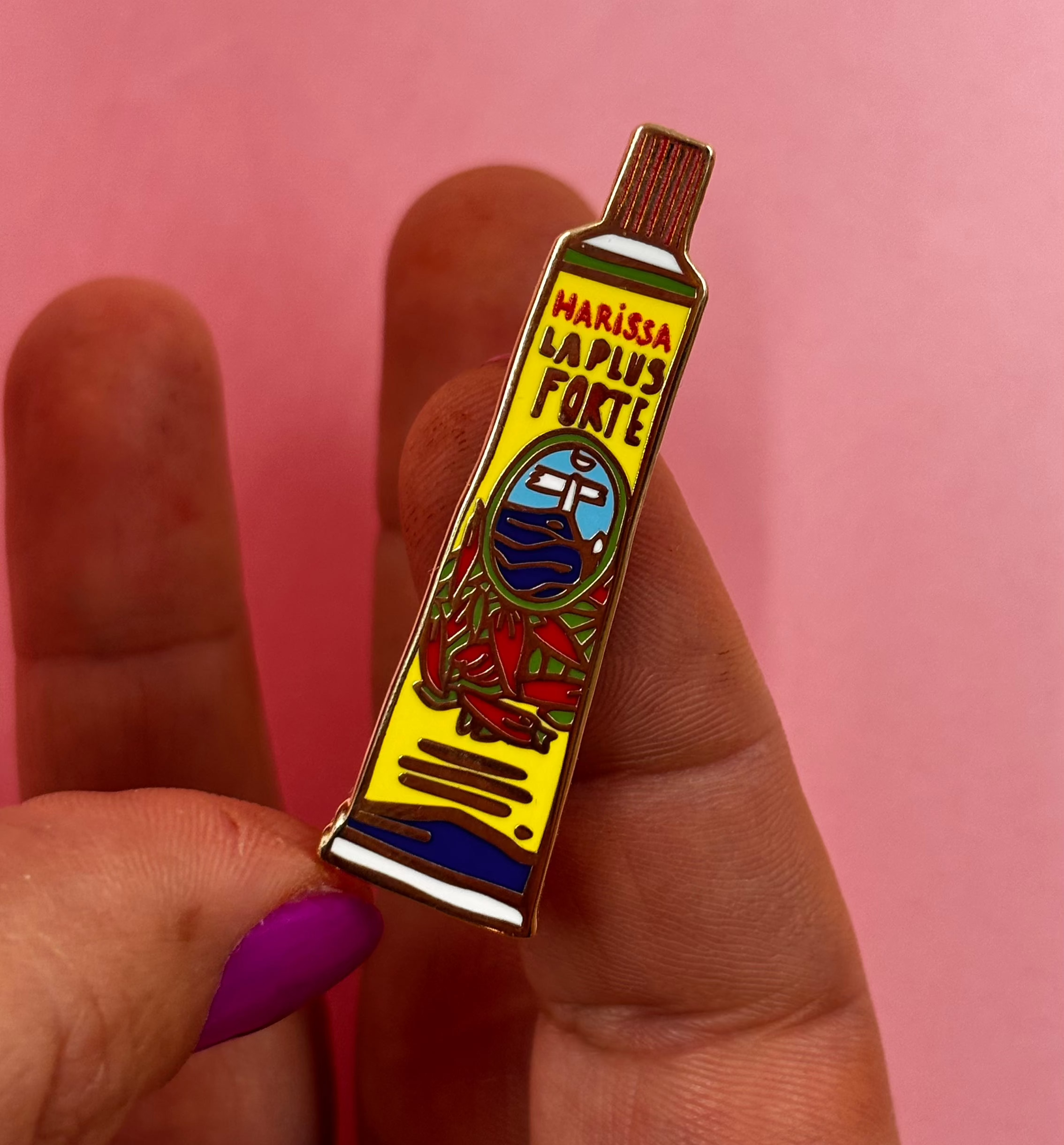 LES IMPRIMEUSES - Wholesale Brooch - Pin's Harissa - The Pepper of My Life2