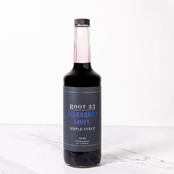 ROOT 23 - Wholesale Cocktail Mix/Syrup - Blueberry Mint Simple Syrup