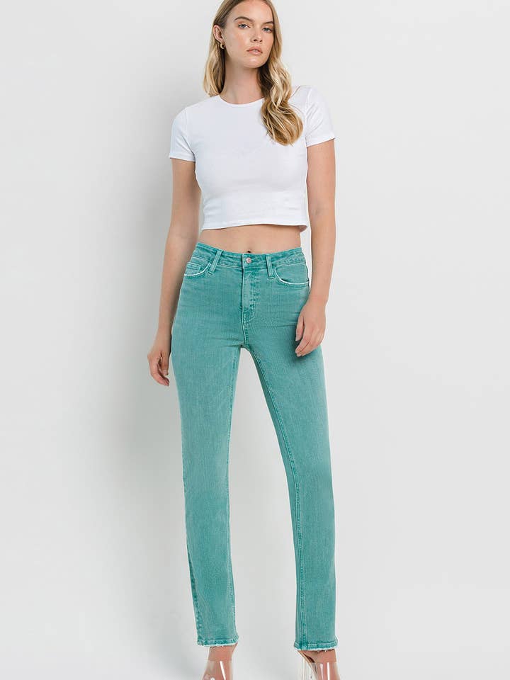 HÖGA SMALA RAKA JEANS F5516LTB för wholesale av FLYING MONKEY