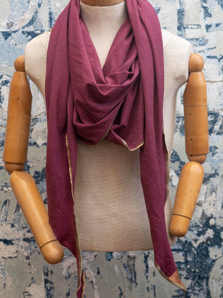 Heathered Raspberry Snuggles Scarf for wholesale by Late Sunday Afternoon