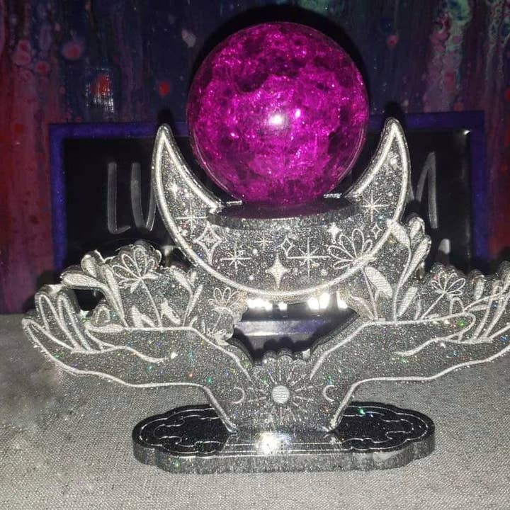 KCRESINSHOP - Wholesale Craft Supplies - Hands and Moon Sphere Holder Mold2