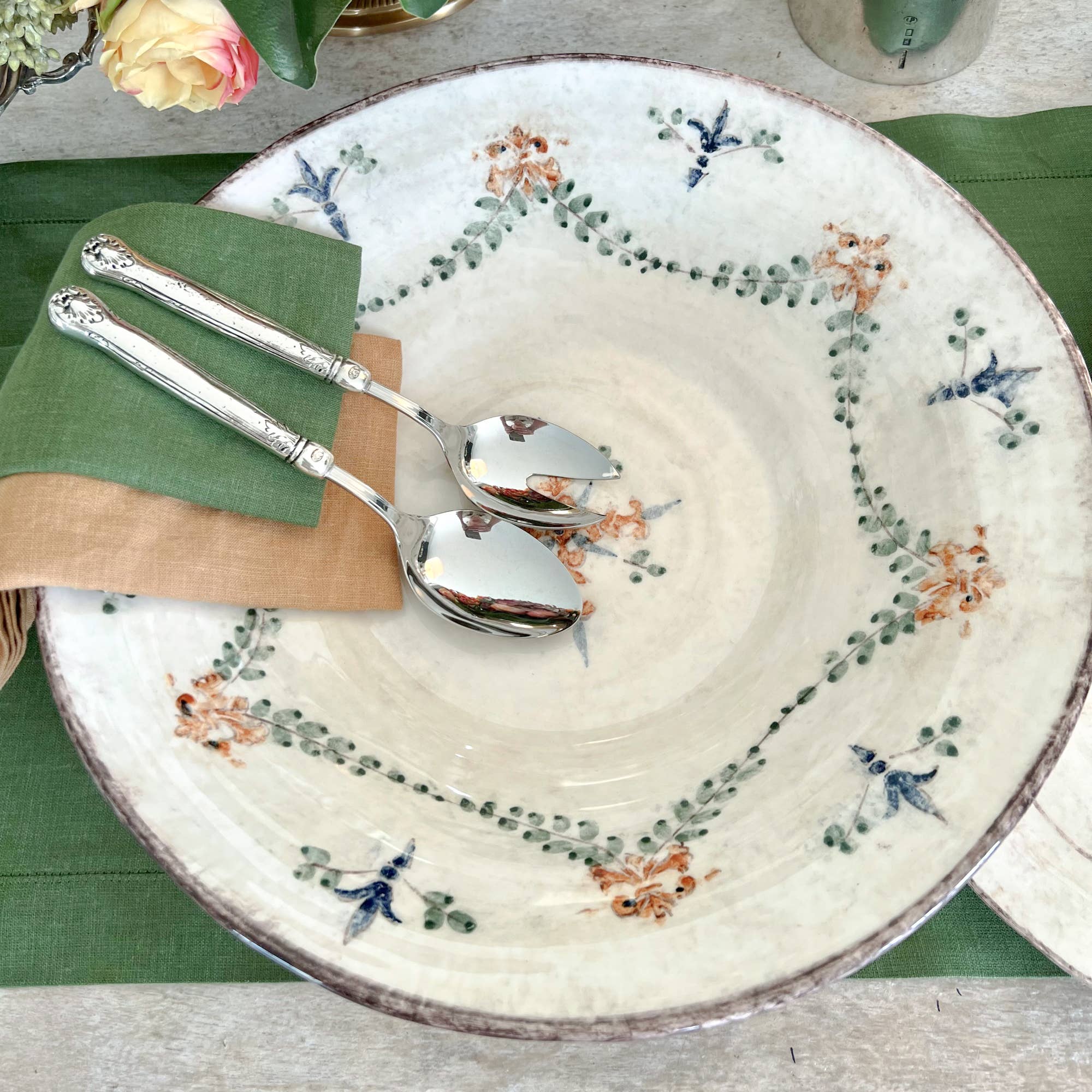 Arte Italica & Crown Linen Designs - Vente Bol de service - Bol de service pour pâtes Medici1