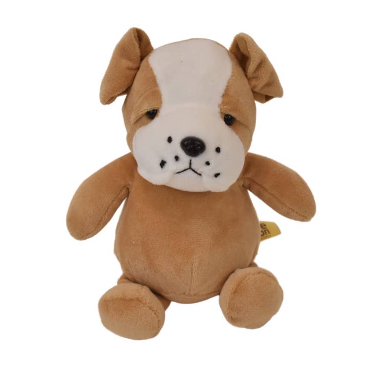 6" Bennet Bulldog (Brun) - Mini Me Collection Gosedleksak för wholesale av Soft Stuff Creations, Inc.