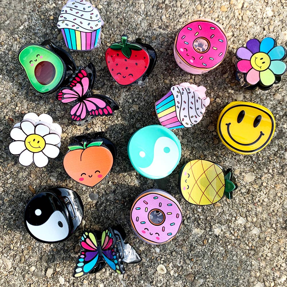 Top Trenz Inc - Wholesale Hair Clip - Kids - Mini Peach Claw Clips1