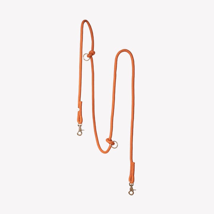 « Terracotta » - Laisse en corde tressée pour chien, mains libres pour la vente par Furlou