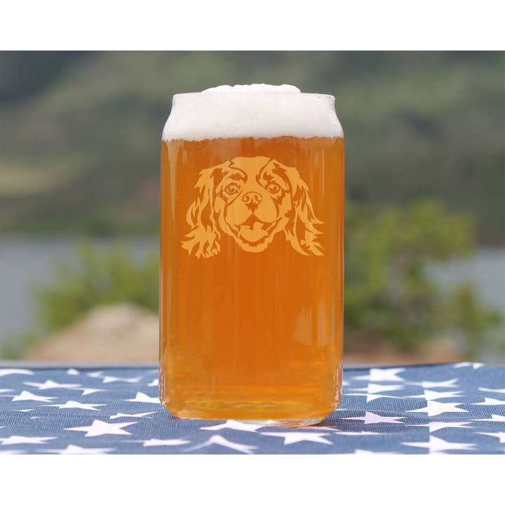 bevvee - Wholesale Beer Glass/Mug - Cavalier King Charles Spaniel Beer Can Pint Glass Dog Gifts