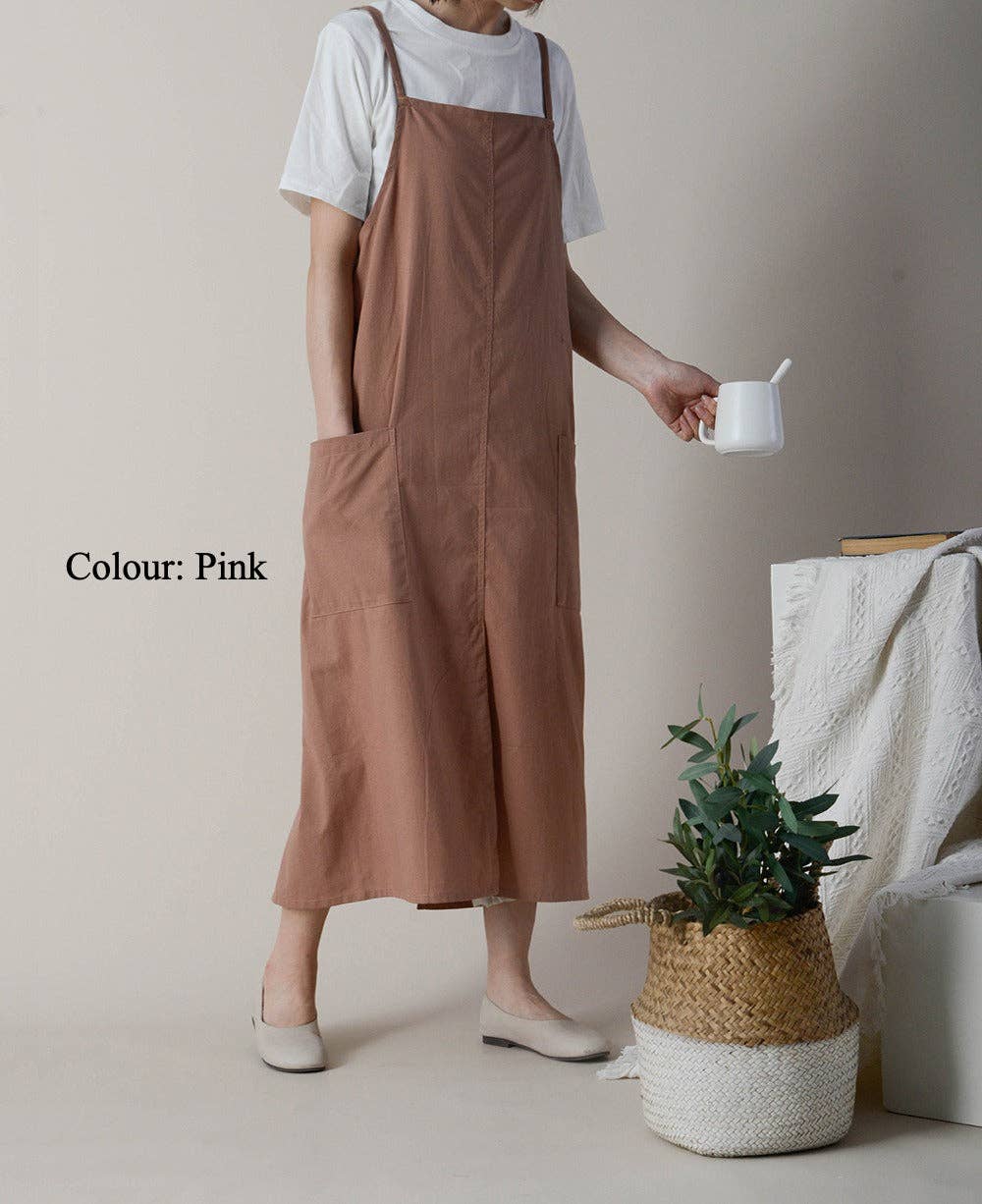 Gohobi （We cover U.S. import duties） - Wholesale Apron - Gohobi Korean Cotton-Linen Adjustable Apron9