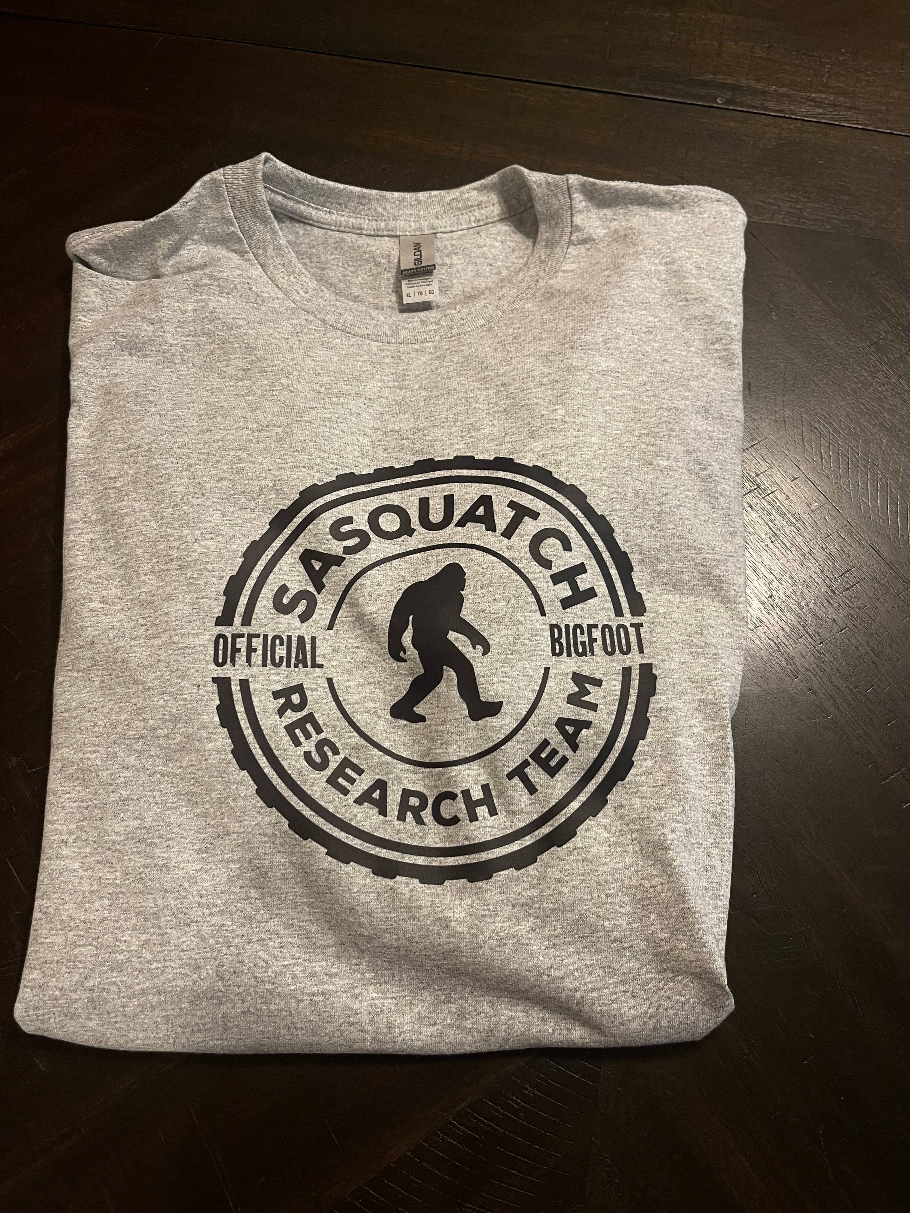 Squatchin’ Country - Wholesale T-Shirt (Graphic) - Unisex - Sasquatch Research Team t-shirt (grey)2