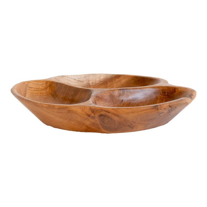 Nola Teak Bowl - Bowl in teak Ø30 cm for wholesale on Faire3