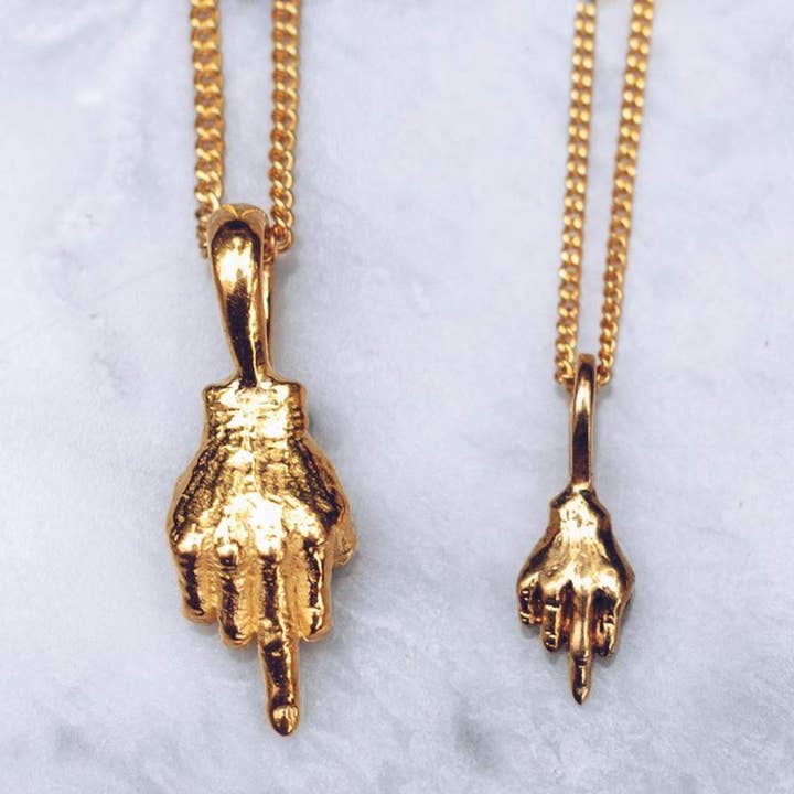 JewelryLab – Colar pingente/pendente por atacado – Colar com pingente Best Wishes - banhado a ouro 24k