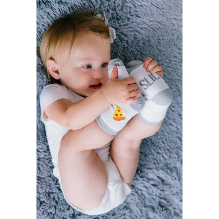 Pearhead - Wholesale Socks - Unisex - Daddy & Me Matching Pizza Sock Set, Father's Day Gift