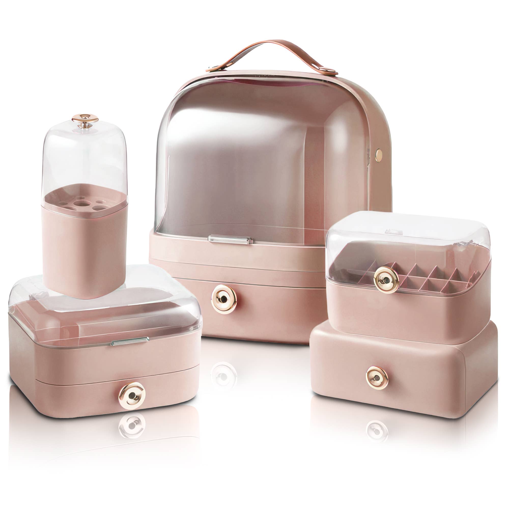 FC Design - Wholesale Makeup Storage Box - 5 PC Set Utility Cosmetics Makeup Storage Organizer Solution0