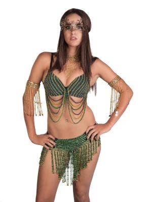 MLT 3053 - Bra  - Mardi Gras with Swags for wholesale on Faire7