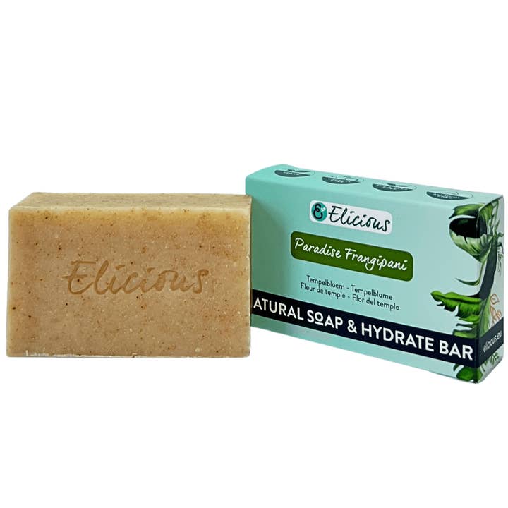 Handgemaakte natuurlijke zeep Paradise Frangipani 100g for wholesale by Elicious