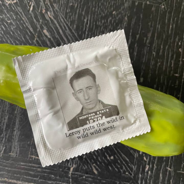 The 3 Sisters Design Co. - Wholesale Contraceptive/Condom - BIG HOUSE Condoms, Leroy puts the wild in wild wild west.