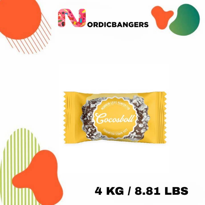 Nordicbangers - Swedish Candy Supply - Wholesale Chocolate-covered sweets - Kokosboll 2KG1