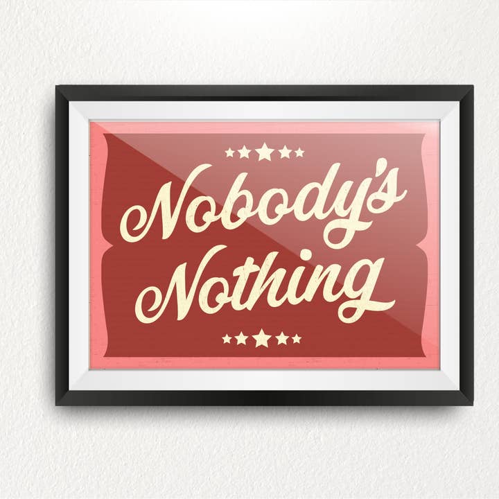 Nobody's Nothing Print för wholesale av Left Of The Dial