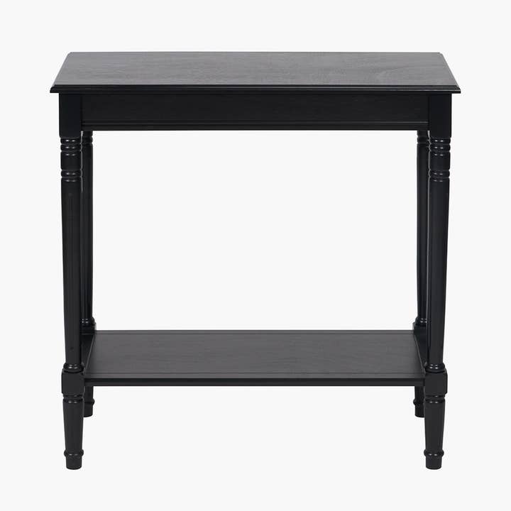 Heritage Black Pine Wood Console Table for wholesale by Pacific Lifestyle Limited