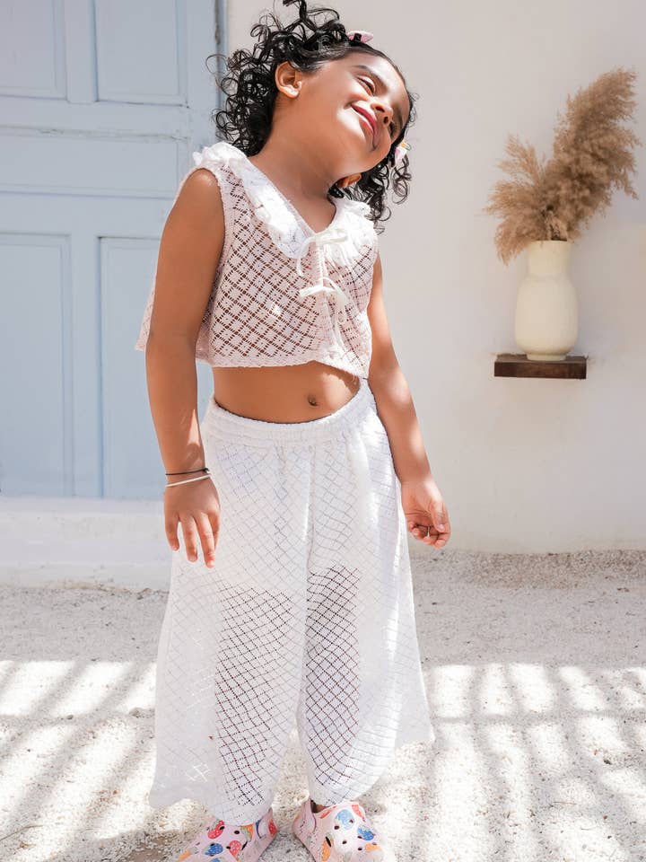 The beach Pants : WHITE : Infant : Toddler : Tween for wholesale by Yo Baby