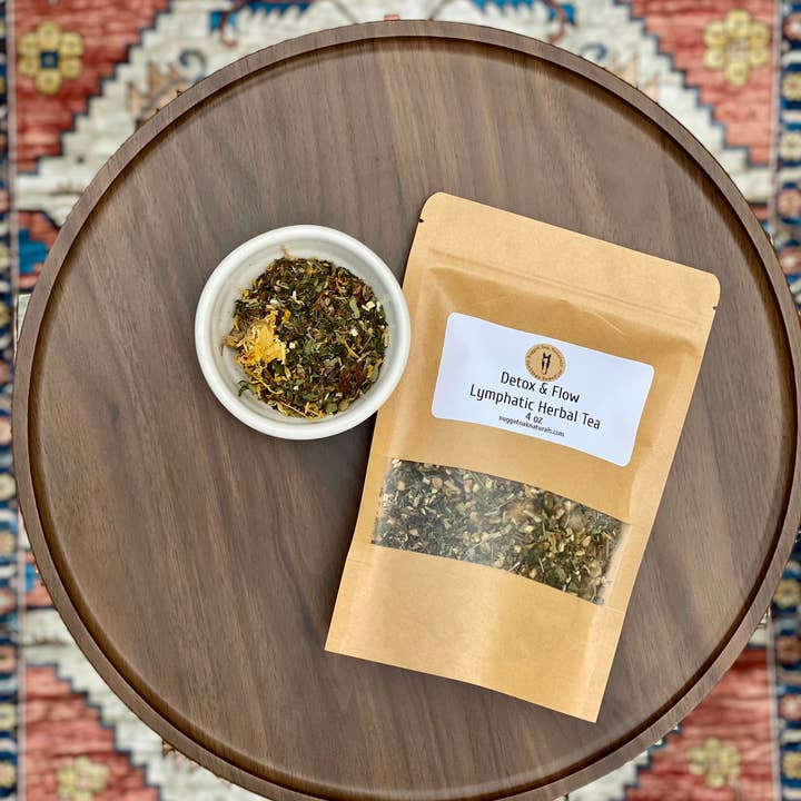 Detox & Flow Lymphatic Herbal Tea Blend for wholesale by Nugget Oak Naturals