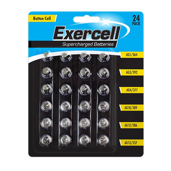 Knapcellebatterier - 24-pakke - 5056170304030 for engroshandel hos LMT-UK