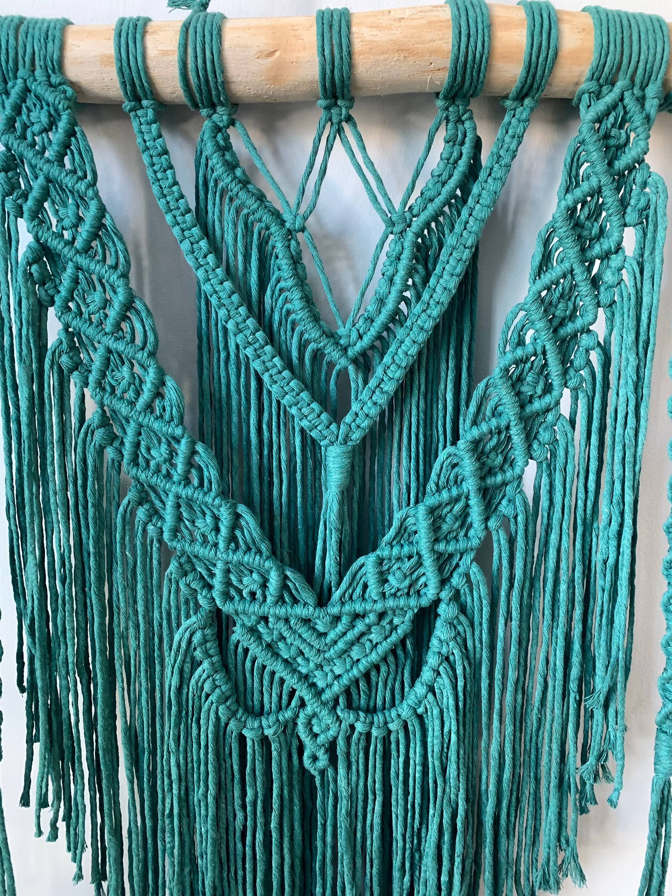 Rosie the Wanderer, Handmade Macramé - Wholesale Tapestry/Textile - Large Macrame - "Allyson" - Macrame Wall Hanging - Color Choices Available2