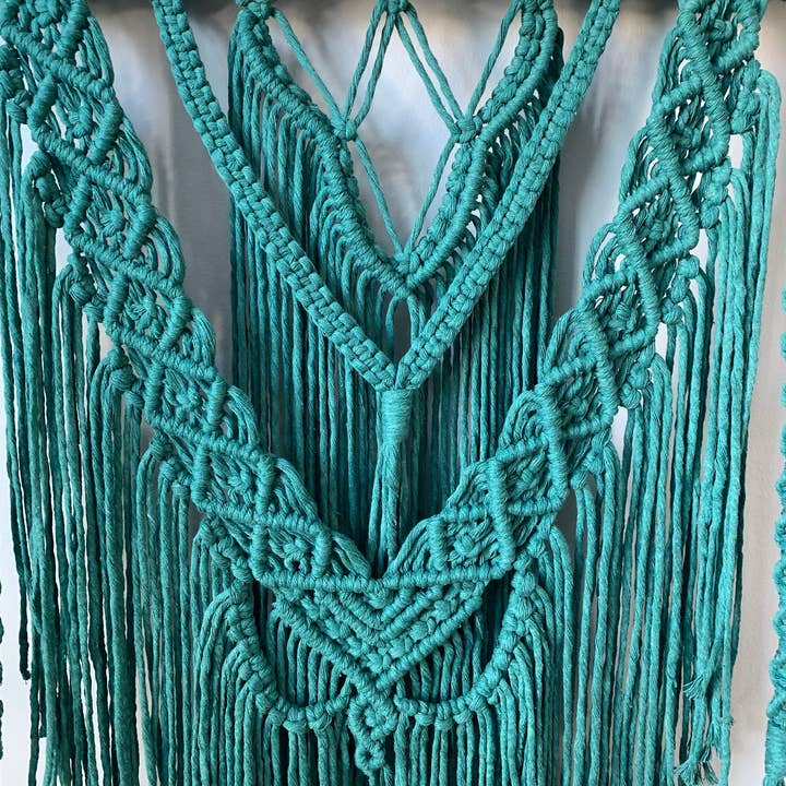 Rosie the Wanderer, Handmade Macramé - Wholesale Tapestry/Textile - Large Macrame - "Allyson" - Macrame Wall Hanging - Color Choices Available2