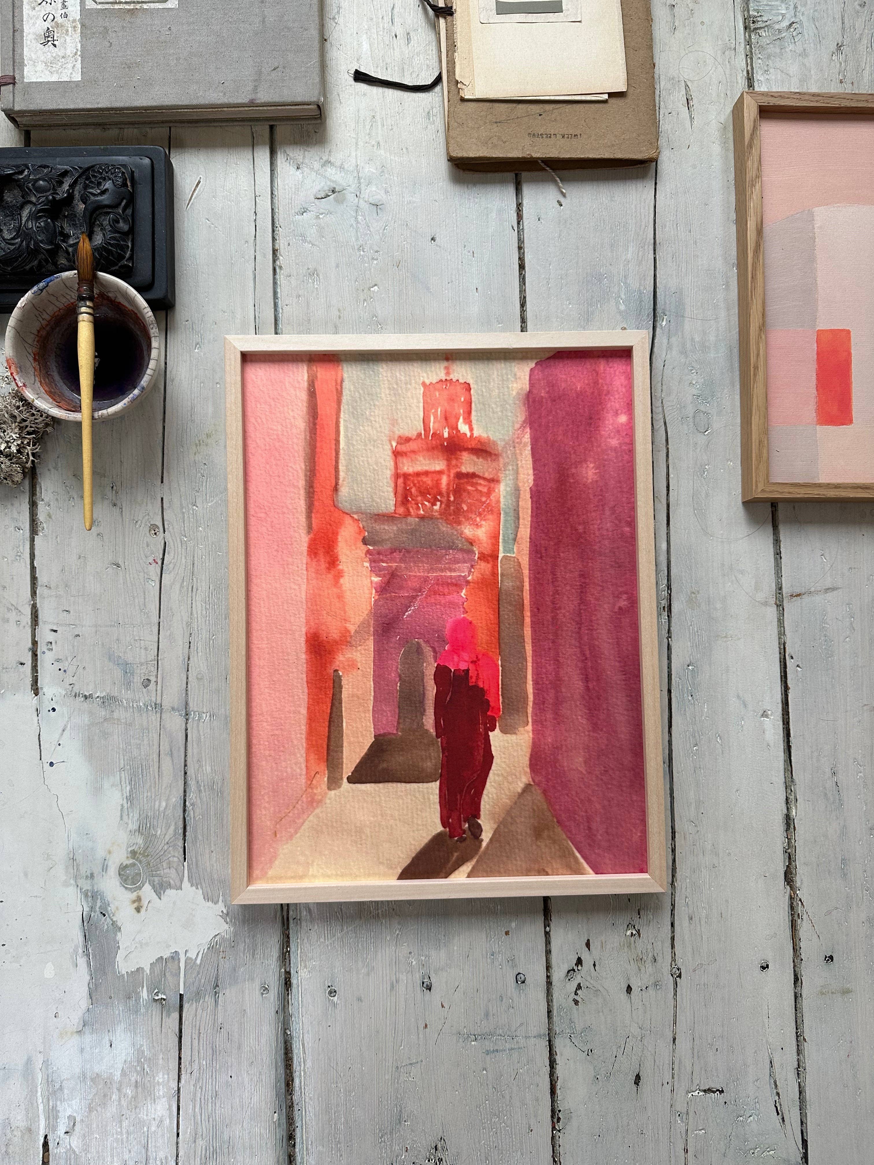 tinystories - Vente Affiche d'art - Art Print "Dans Les Rues De Marrakech"1