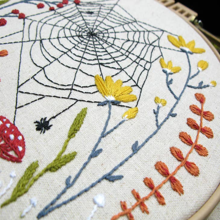Spider Webs Cross Stitch Fabric - Stitchery X-Press
