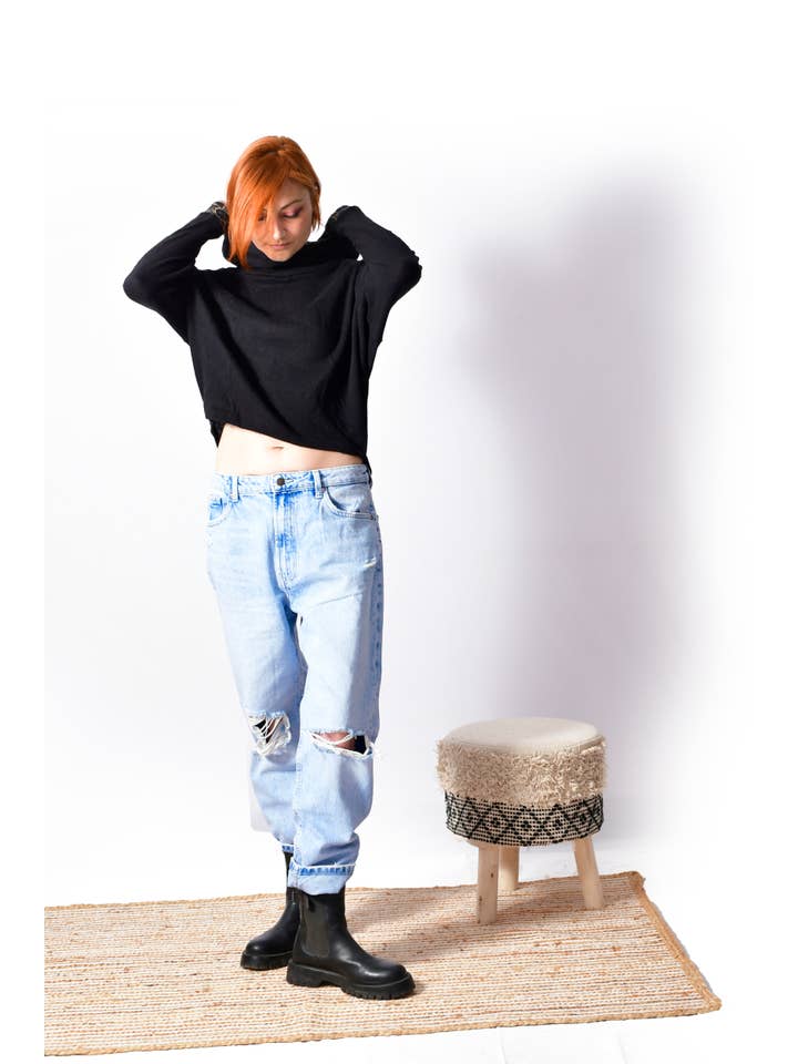 Humanity Centred Designs - Vente Sweat-shirt – femme - Sweatshirt d'hiver doux en tricot SoftKnit Cozy _J 165