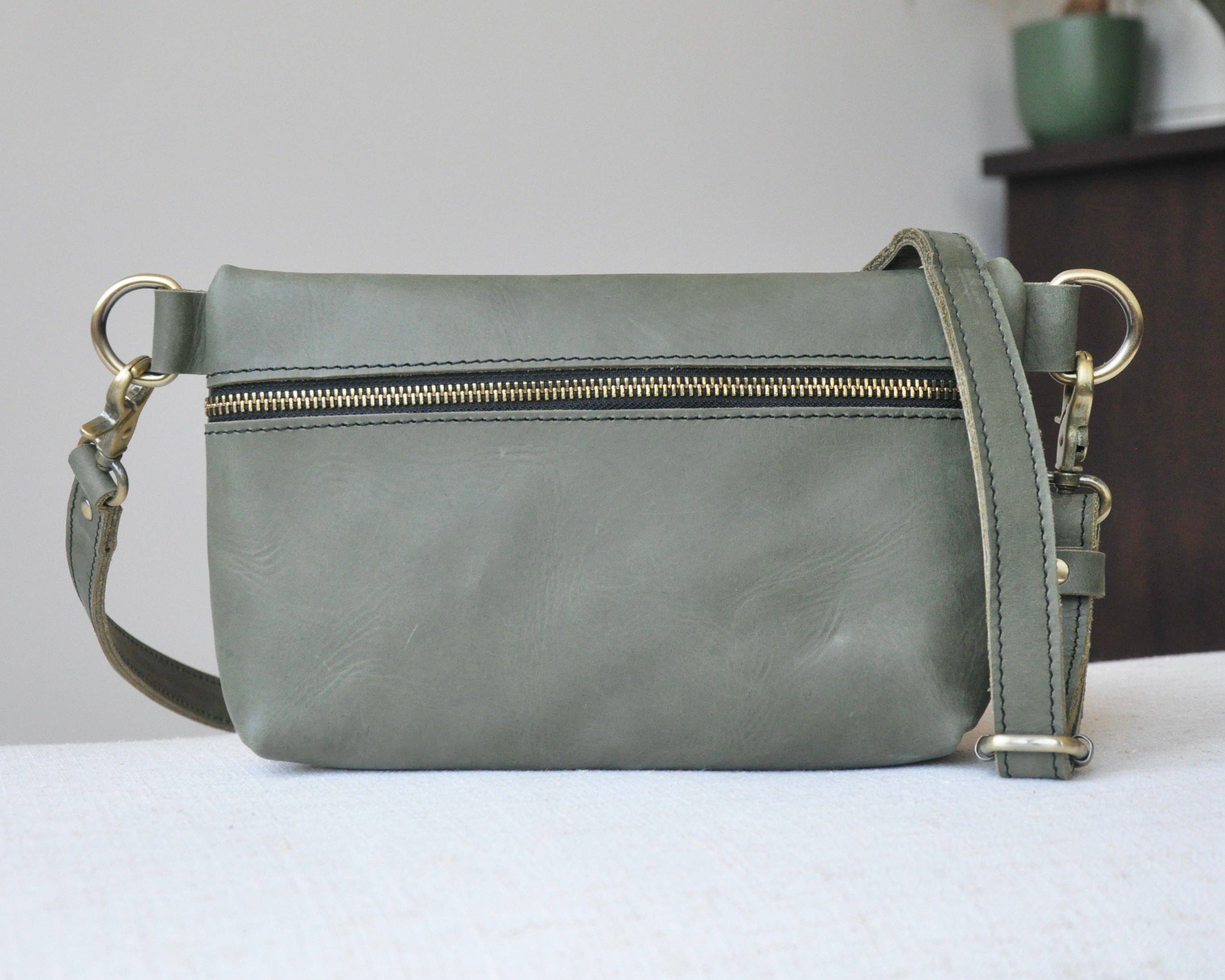 Zelaki Leather Company - Wholesale Belt Bag - Women's - Agow Belt Bag / Convertible Crossbody, Sling, and Belt Bag 3