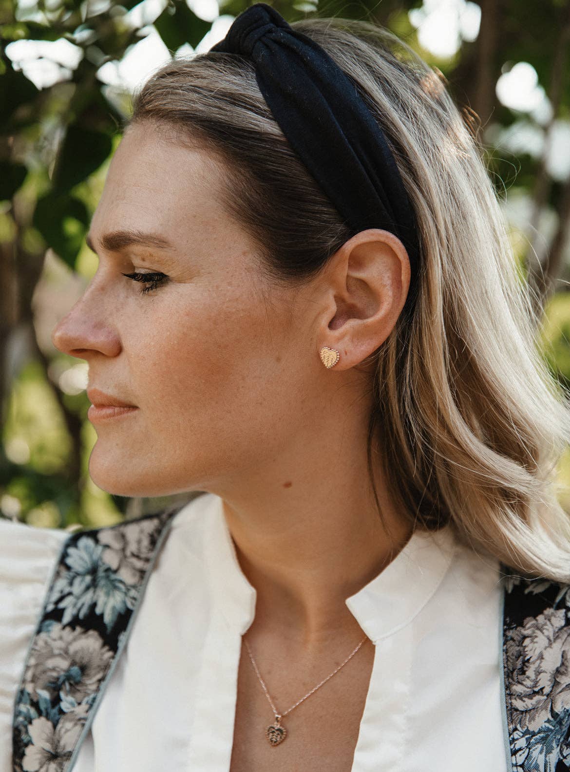 Woidladl - Vendita all'ingrosso Orecchini a bottone - Orecchini a forma di cuore WALDLIEBE8