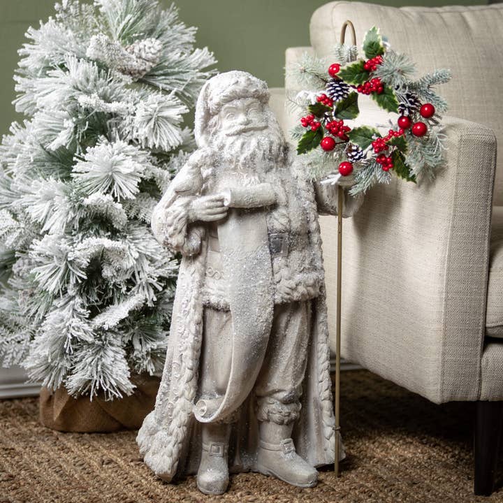 Sullivans Home Decor - Wholesale Christmas Decoration - Large Frosted Santa Figure