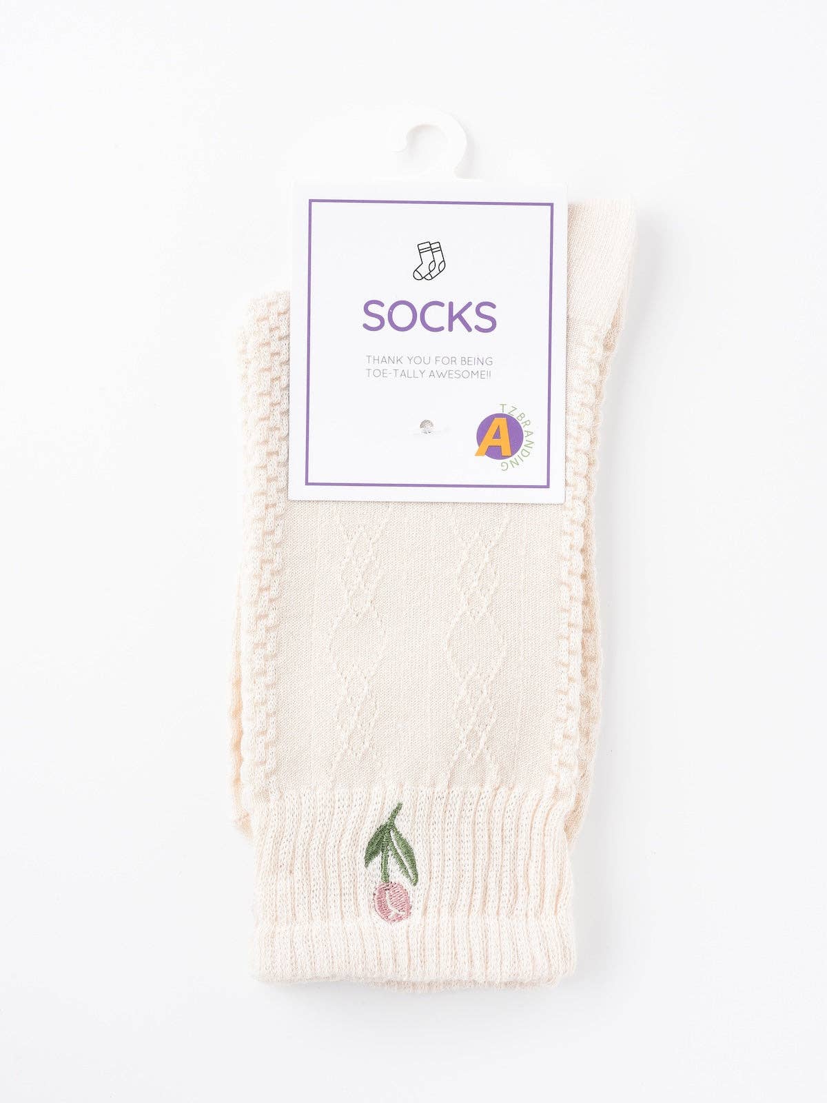 Funkyrel® Atzbranding Limited - Vente Chaussettes – femme - Rufia - Chaussettes à motif tulipe2