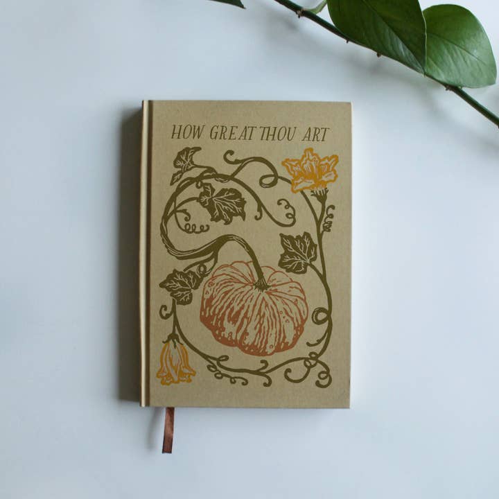 Village Hymns - Wholesale Journal/Diary - How Great Thou Art | Hardcover Journal | Fall Pumpkin