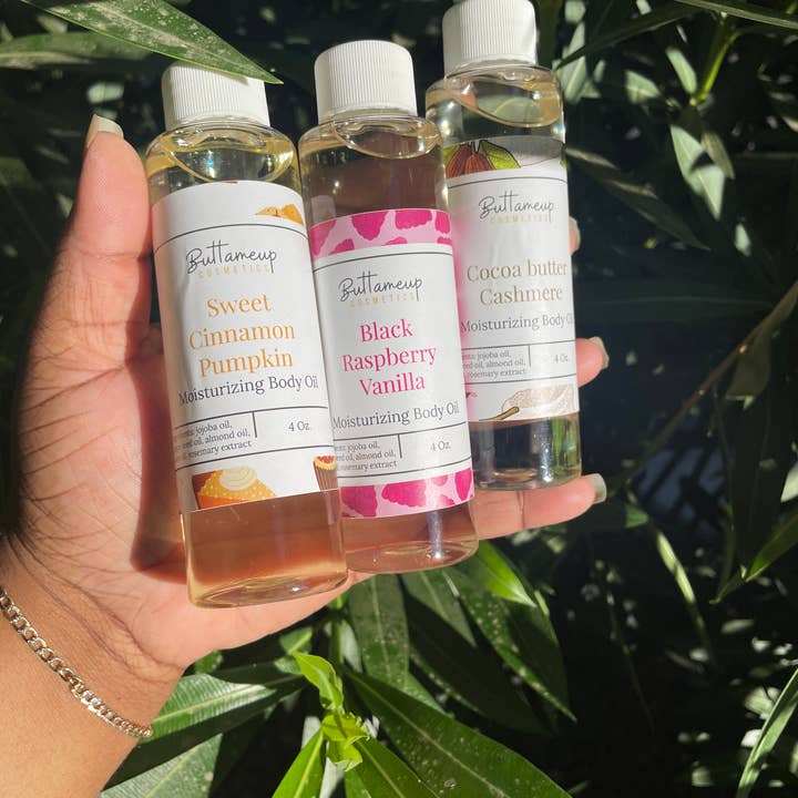 Buttameup cosmetics - Wholesale Bath/Body Oil - Scented Body oils (multiple scents)1