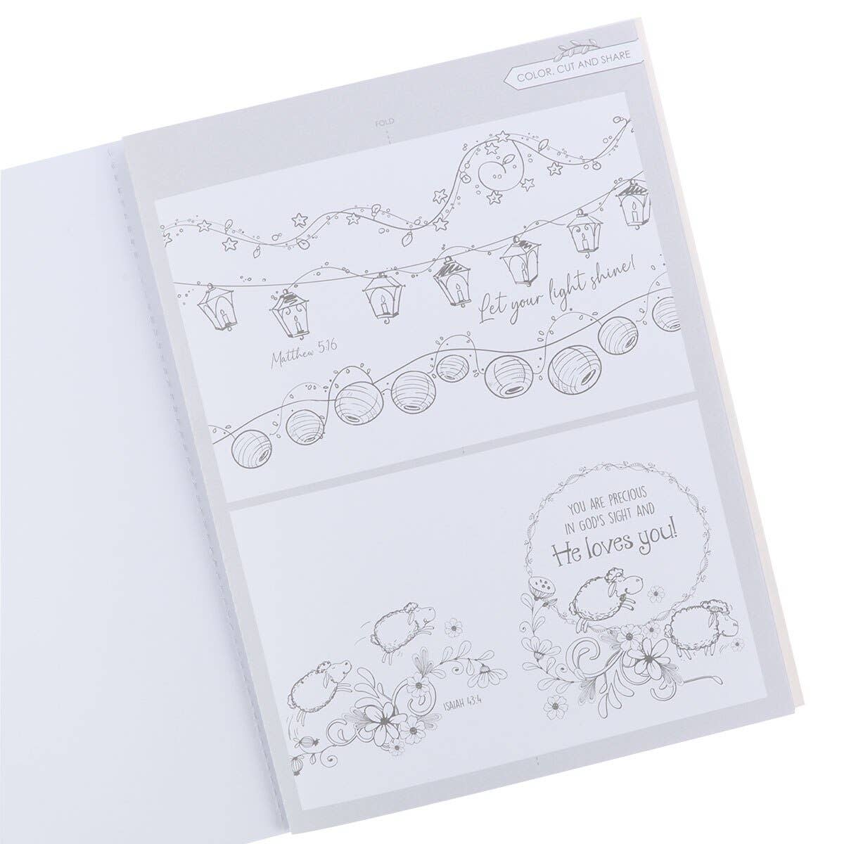 Christian Art Gifts - Vente Livre de coloriage et d'activités pour adultes - Livre de coloriage Colorie les paroles de Jésus3