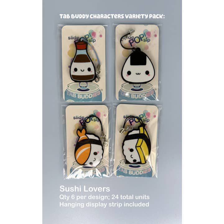 Tab Buddies - Vendita all'ingrosso Apribottiglie - Variety Pack Tab Buddy Characters - Apriscatole27