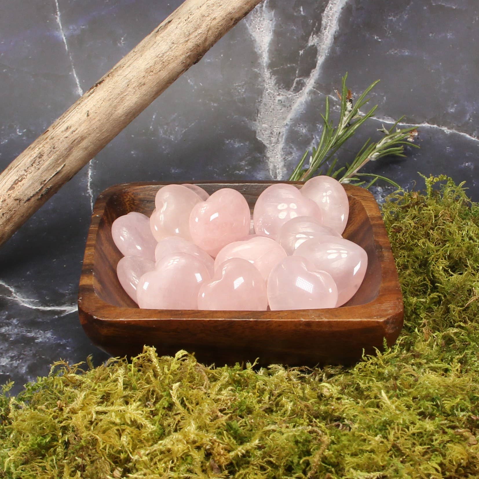 Rock Restock - Wholesale Spiritual Stone/Crystal - Rose Quartz Small Hearts - 20 pcs1