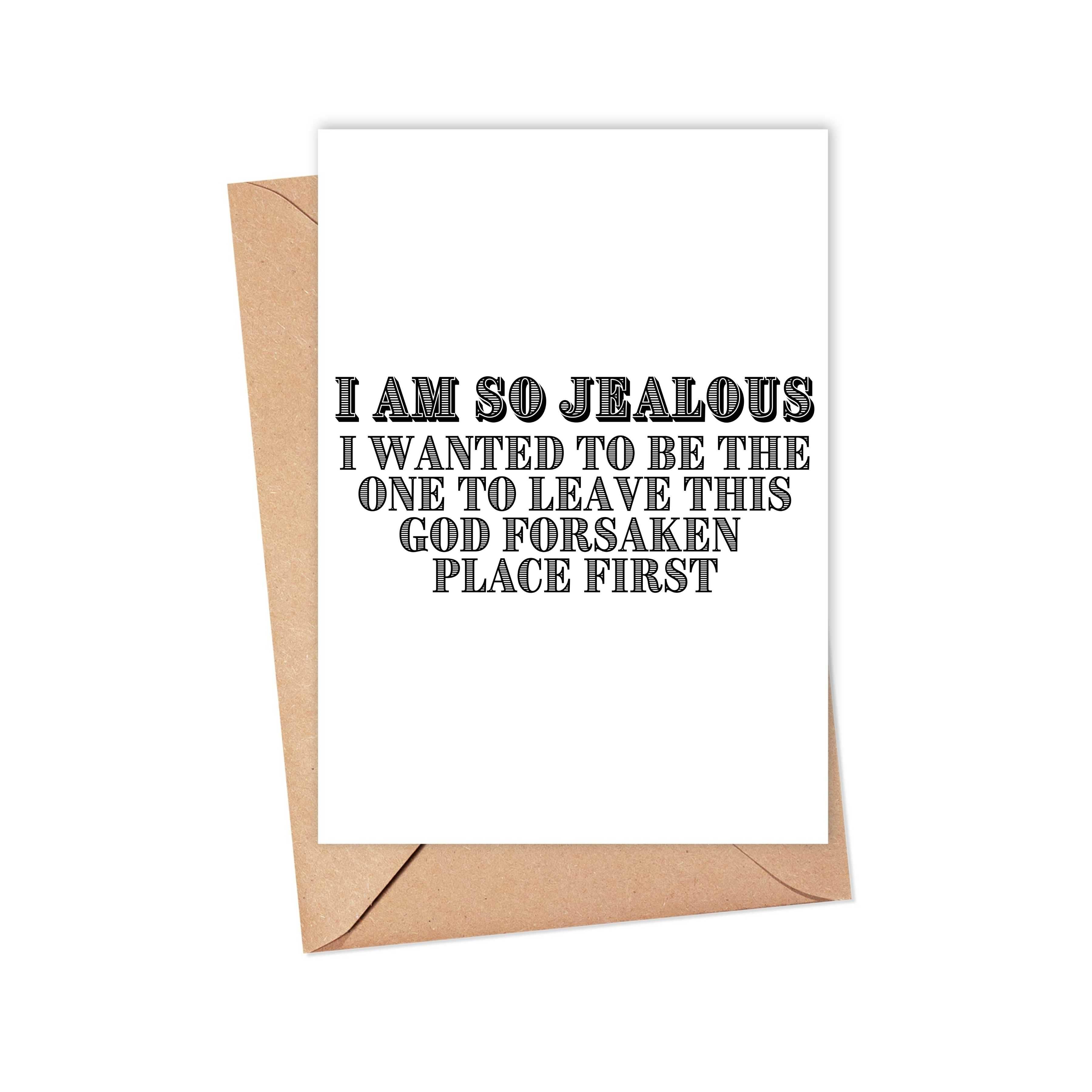 R is for Robo - Vendita all'ingrosso Biglietti di addio - Biglietto di Addio Divertente Carte Saluti Sgarbate per Uomini