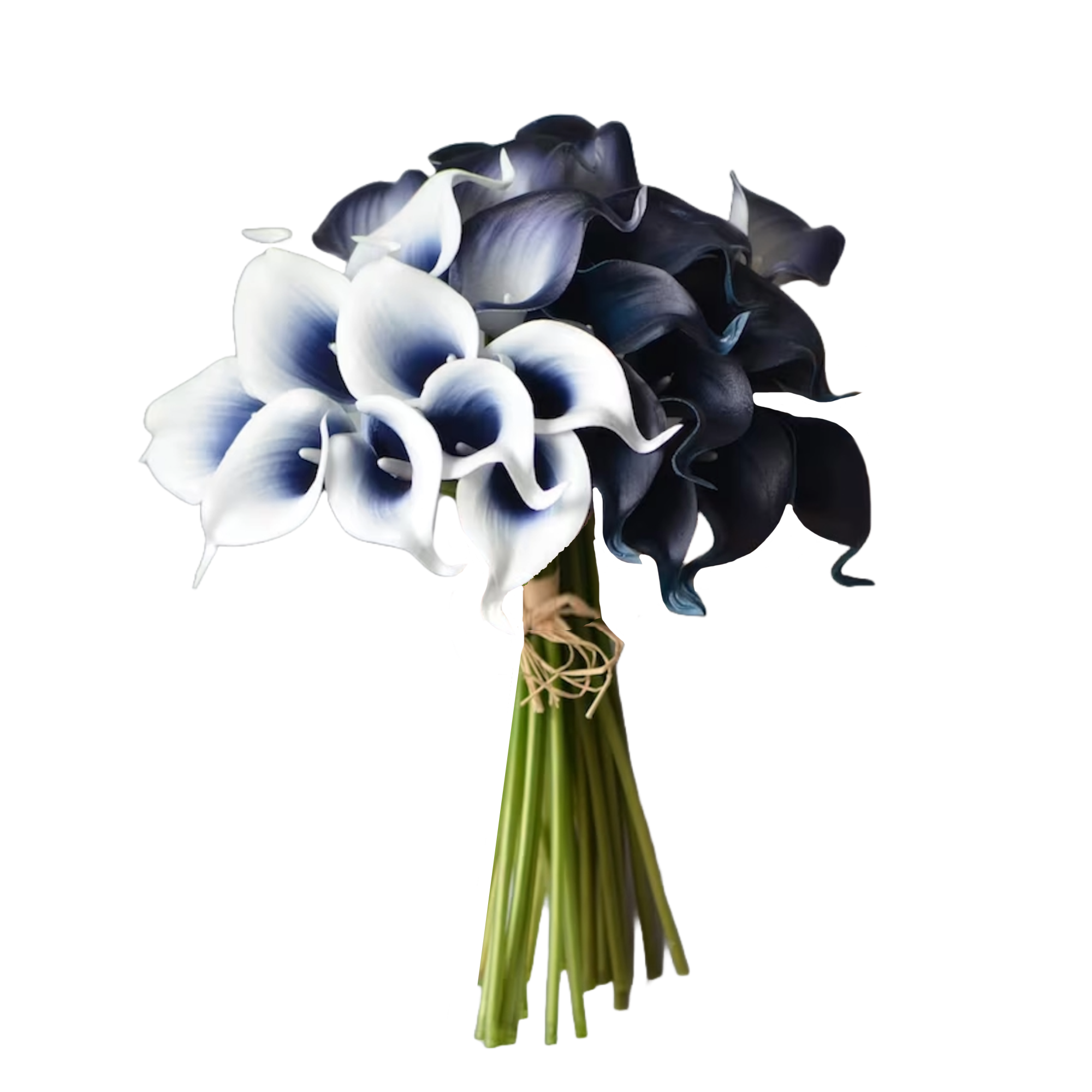 Angel Isabella - Wholesale Artificial Flowers - Pack of 10-Lifelike Real Touch Calla lily-Navy Collection2