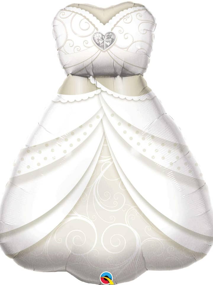 * BRIDAL DRESS SHAPED BALLOON for wholesale by Mis Globos