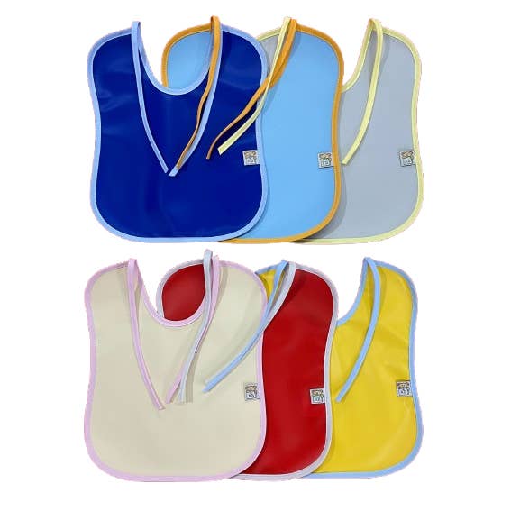 Set van 6 waterdichte slabbetjes voor baby's voor wholesale door Noty Baby