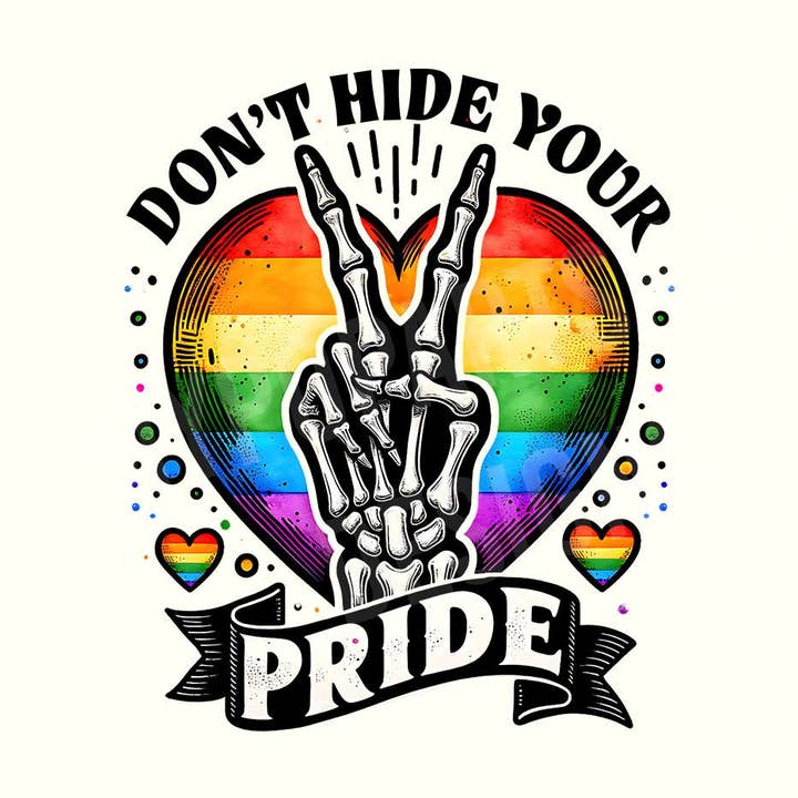 Don't Hide Your Pride Magnet – 2"x2" for wholesale by Furever Framed