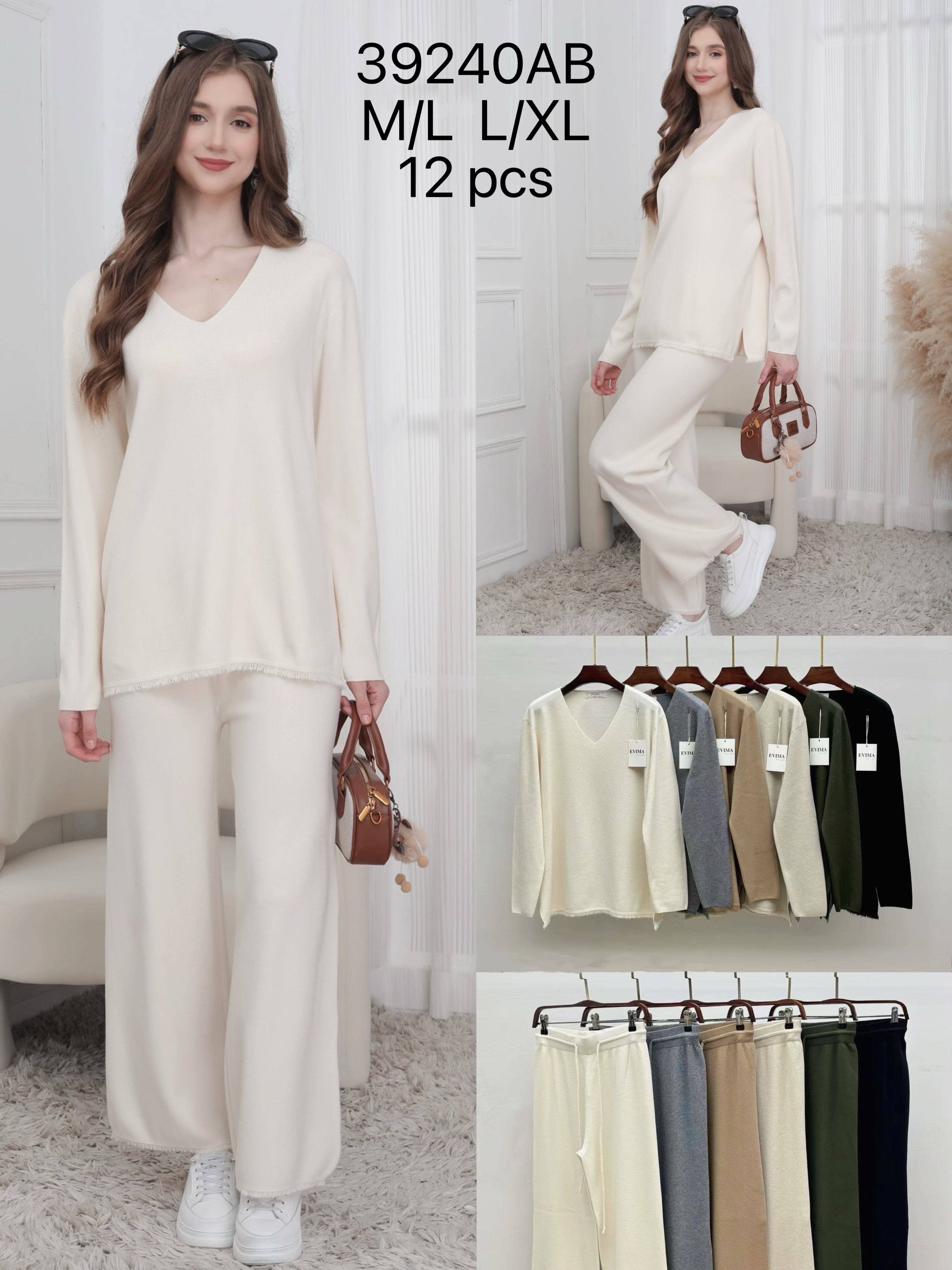 SWEET MAGIC MODA Y COMPLEMENTOS - Wholesale Top & Pant Set (NOT Loungewear) - Women's - KNITTED SET 0