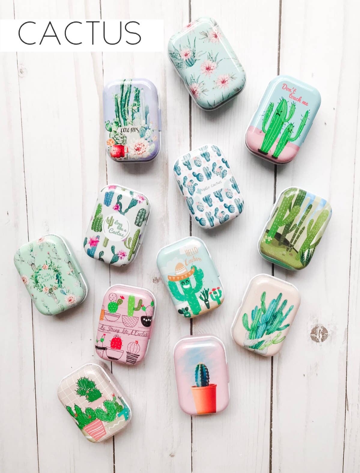 Laura Hand Knits - Wholesale Knitting/Crochet Supplies - Small Storage Hinged Tin - Empty3