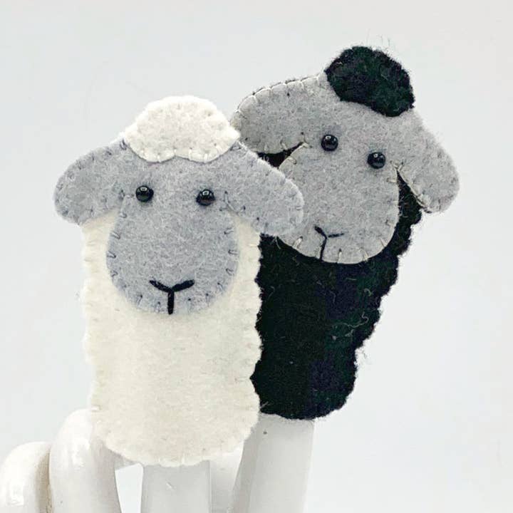 Lumpy Buttons - Wholesale Finger Puppet - Kids & Baby - Sheep Felt Finger Puppet0