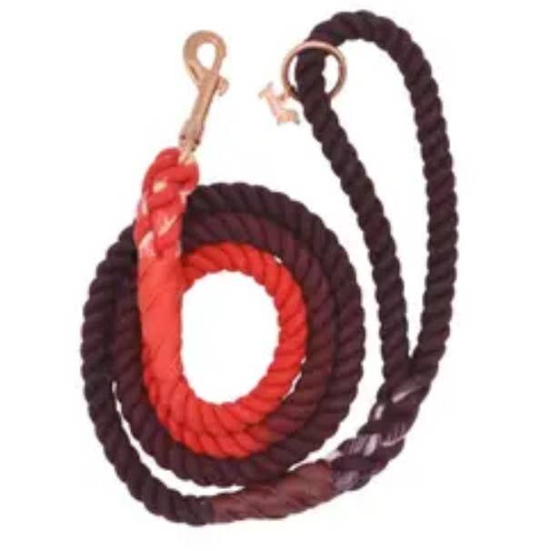 Believe In Magic ~ Ruby Ombre Rope Lead for wholesale by Cutie Pawtootie