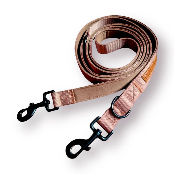 Adjustable dog leash - Caramel Luxury for wholesale by Collarfull