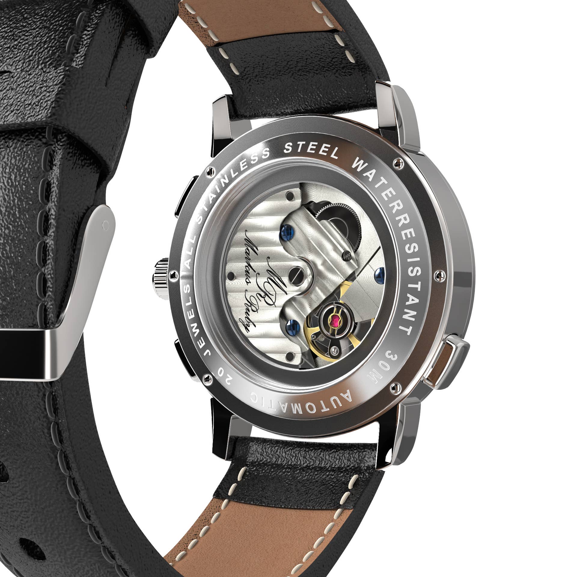 Markus Ruby - Wholesale Polshorloge - Heren - Markus Ruby Moonphase automatisch horloge11